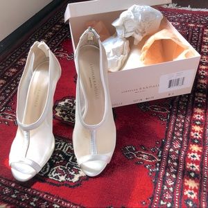 Loeffler Randall Ivory See-through Heels
